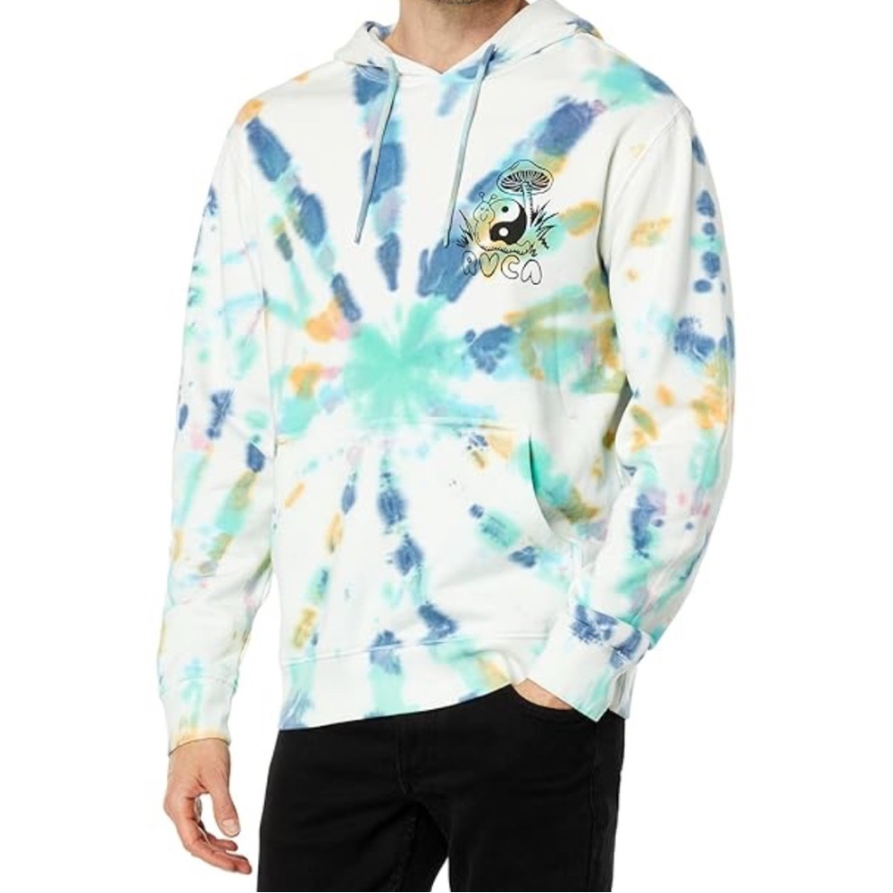 Men’s small RVCA Trippy Snail Tie-Dye Hoodie - Picture 5 of 5